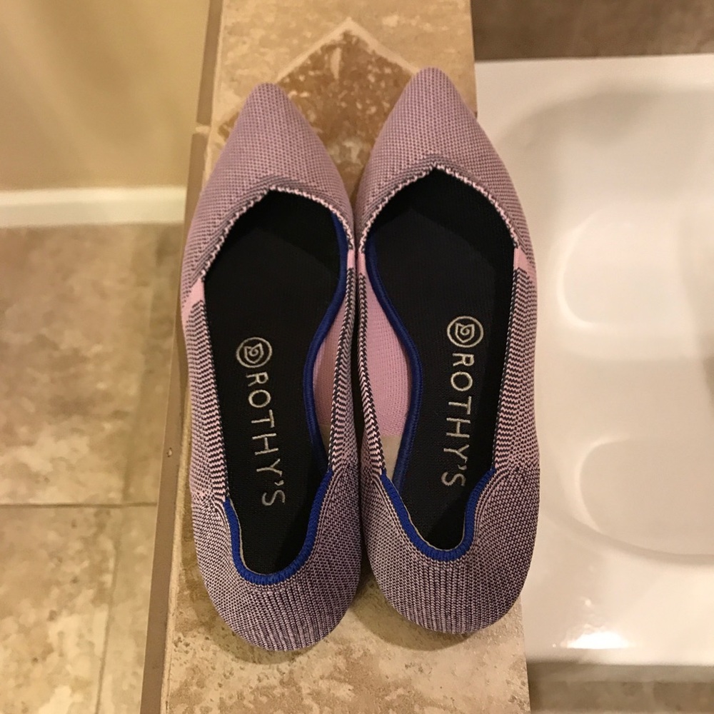 Rothy’s The Point- lilac stripe